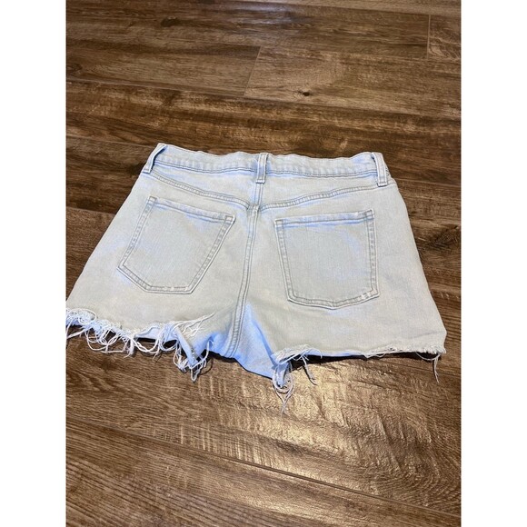 Old navy Sky High A line high rise shorts women's size 8 secret pockets Cut Offs - Picture 9 of 9